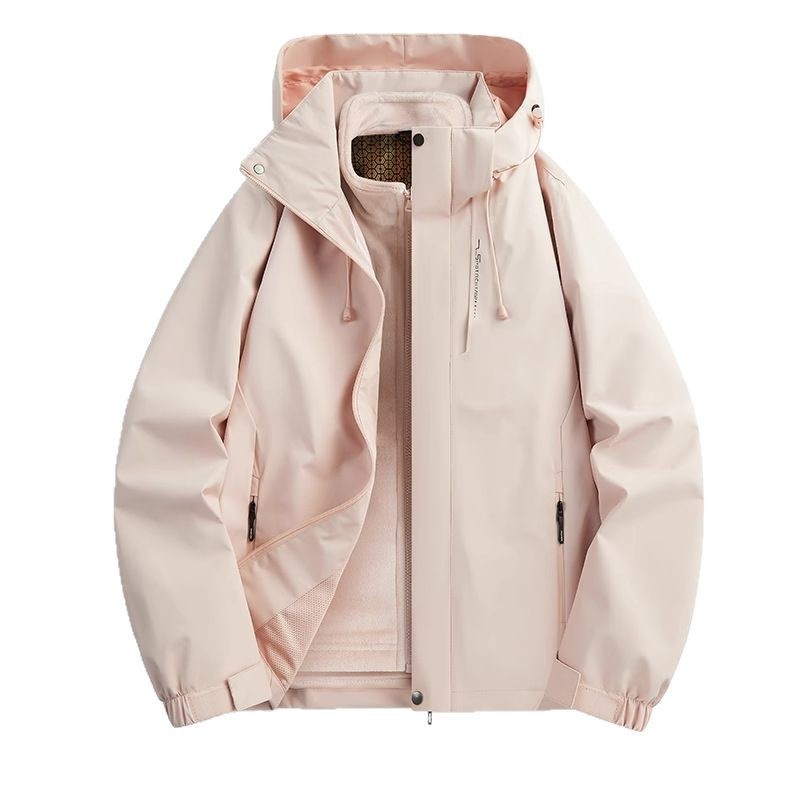 ActiveGo Woodpecker 3-in-1 jas voor dames, fleecegevoerd, winddicht voor buiten, nieuw model 2025, petite, lente en herfst, high-end_voghion.com