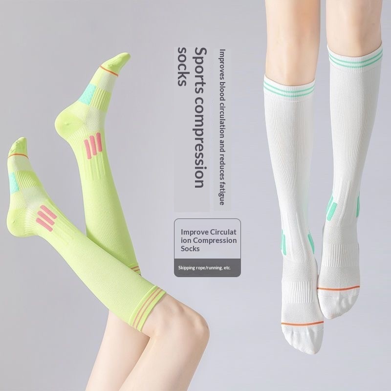 Surge Surge 2025 Frühling Neue Trendige Sport-Wadenstrümpfe, geruchshemmend, schweißabsorbierend, Yoga-Hot-Seller, lange Laufstrümpfe für Damen_voghion.com