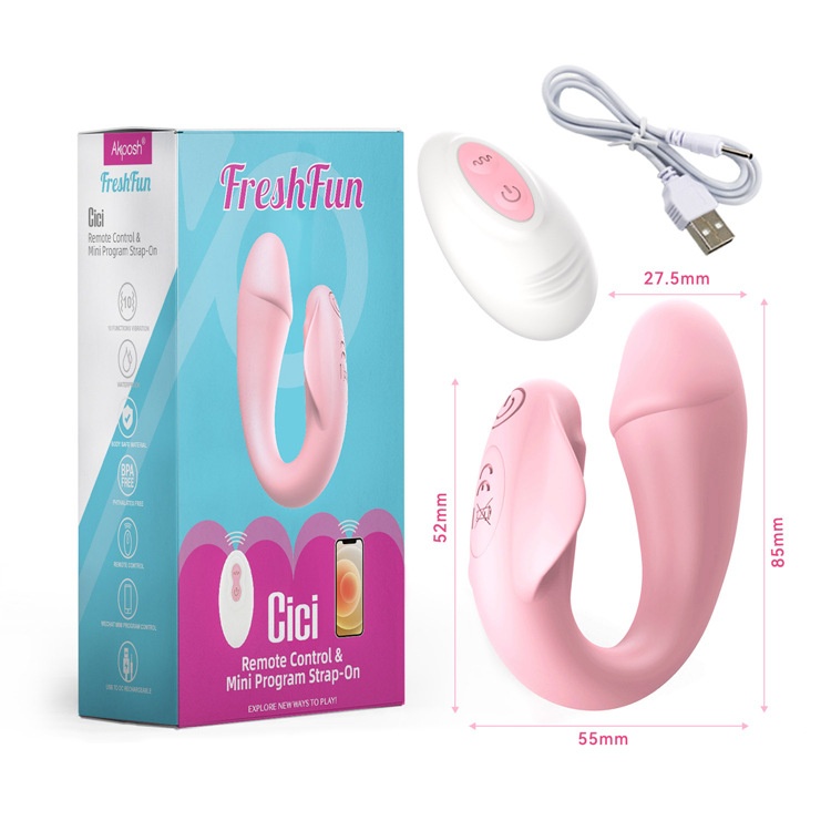 Eros Lab Pipi Small Dolphin Vibrator Female Masturbator APP Control Mobile Phone Remote Sex Toy_voghion.com