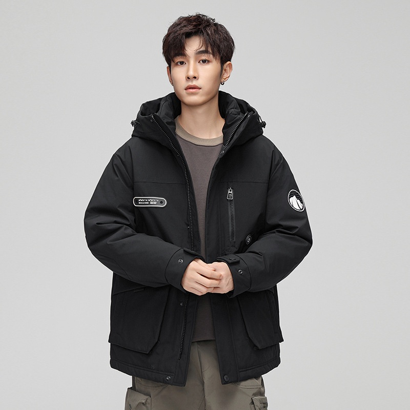 ActiveGo Winter New Fashion Trend Couple Style Unisex Outdoor 3-in-1 Down Jacket Windbreaker_desvips.com