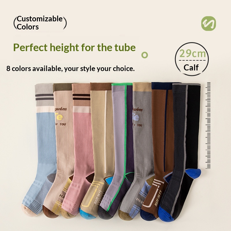 Surge Surge For Women Sports Professional Fitness Running Jump Rope Muscle Energy Compression Mid-Calf Yoga Slimming Leg Socks_voghion.com