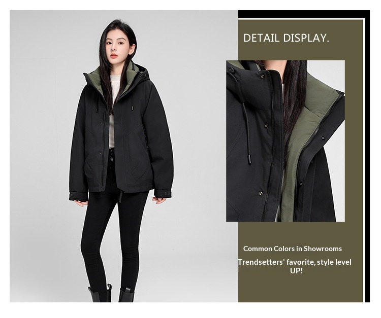 ActiveGo 2025 Autumn Winter Hot Couple Clothing Unisex Trendy Brand Warm Hooded Down Jacket Men's Top Coat_desvips.com