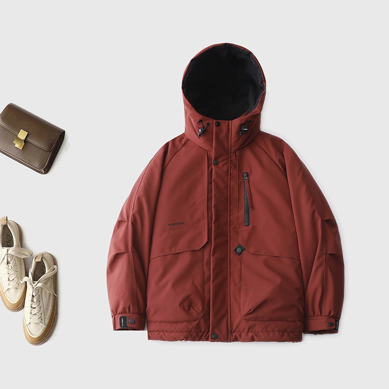 ActiveGo Unisex New National Standard 90 Down Casual Hiking Jacket Thickened Coat Three-Proof Fabric_desvips.com