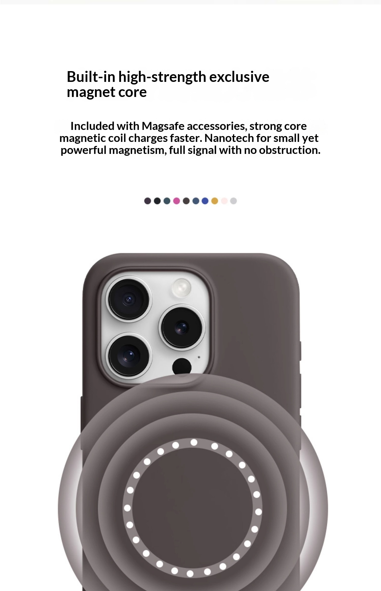 Compatible With Liquid Silicone Phone Case Magnetic 16 Pro Max Animation Camera Button Full Coverage_voghion.com