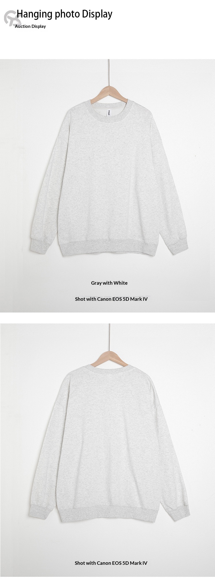 Felpa girocollo in spugna fresca AG330g pura tinta unita autunno inverno coppia versatile stile casual con stampa_voghion.com