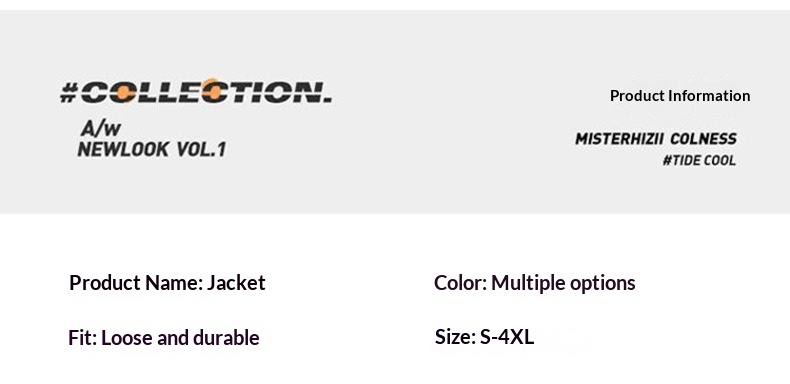 ActiveGo Autumn Winter New Jacket Coat Men Outdoor Hiking Fashion Trendy Men's Cool Casual Workwear Windbreaker_desvips.com