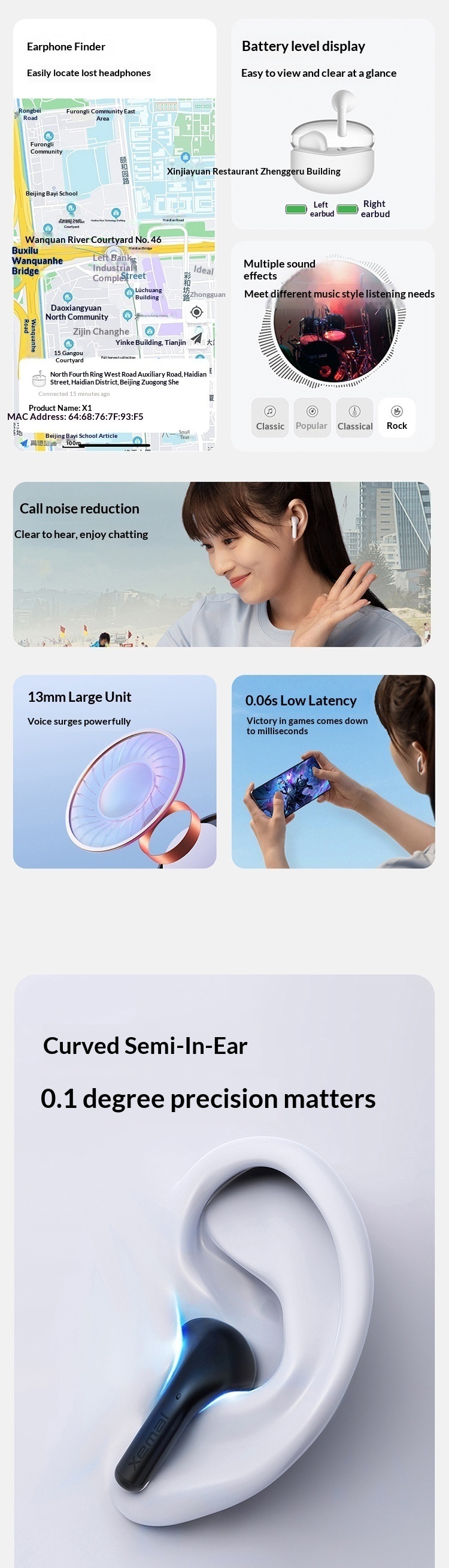 Edifier Soundmax X1 Kabellose Bluetooth-Musik-Sportkopfhörer (Dropshipping)_voghion.com