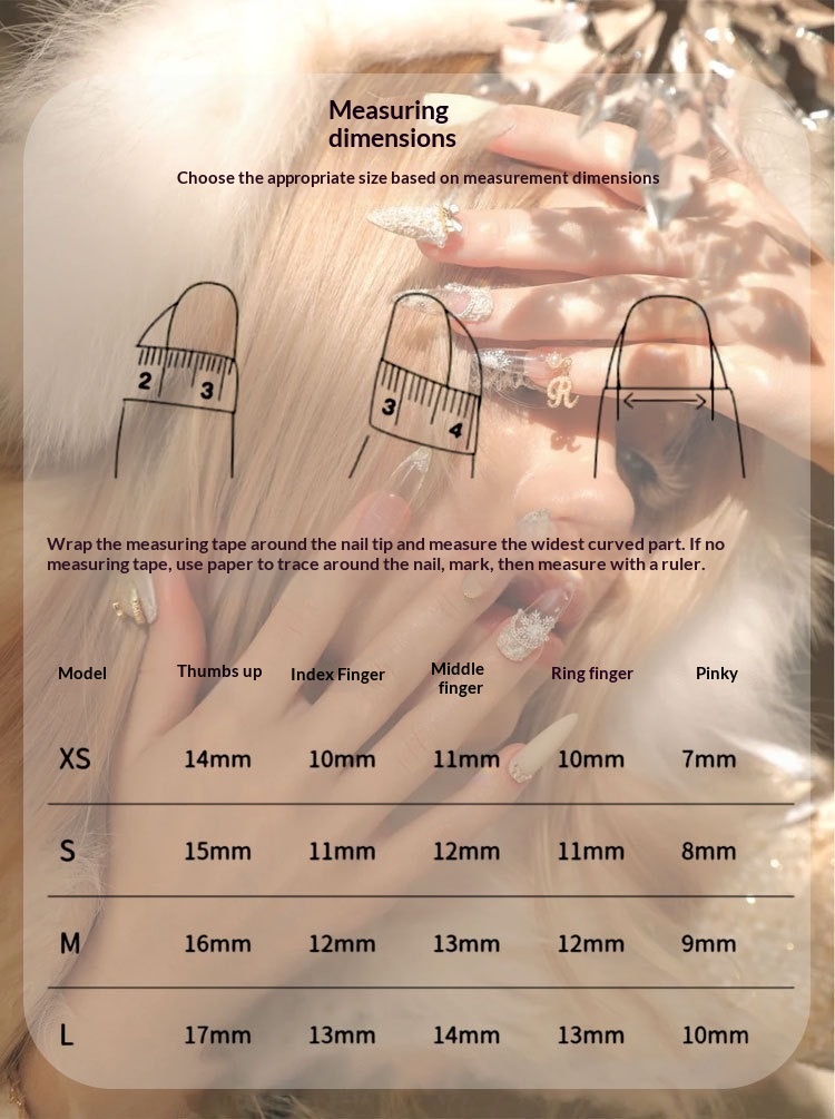 Ongles faits main à porter - Tendances - Pure Desire - Noël - Cœur girly - Doux - Polyvalent - Détachable - Autocollants_voghion.com