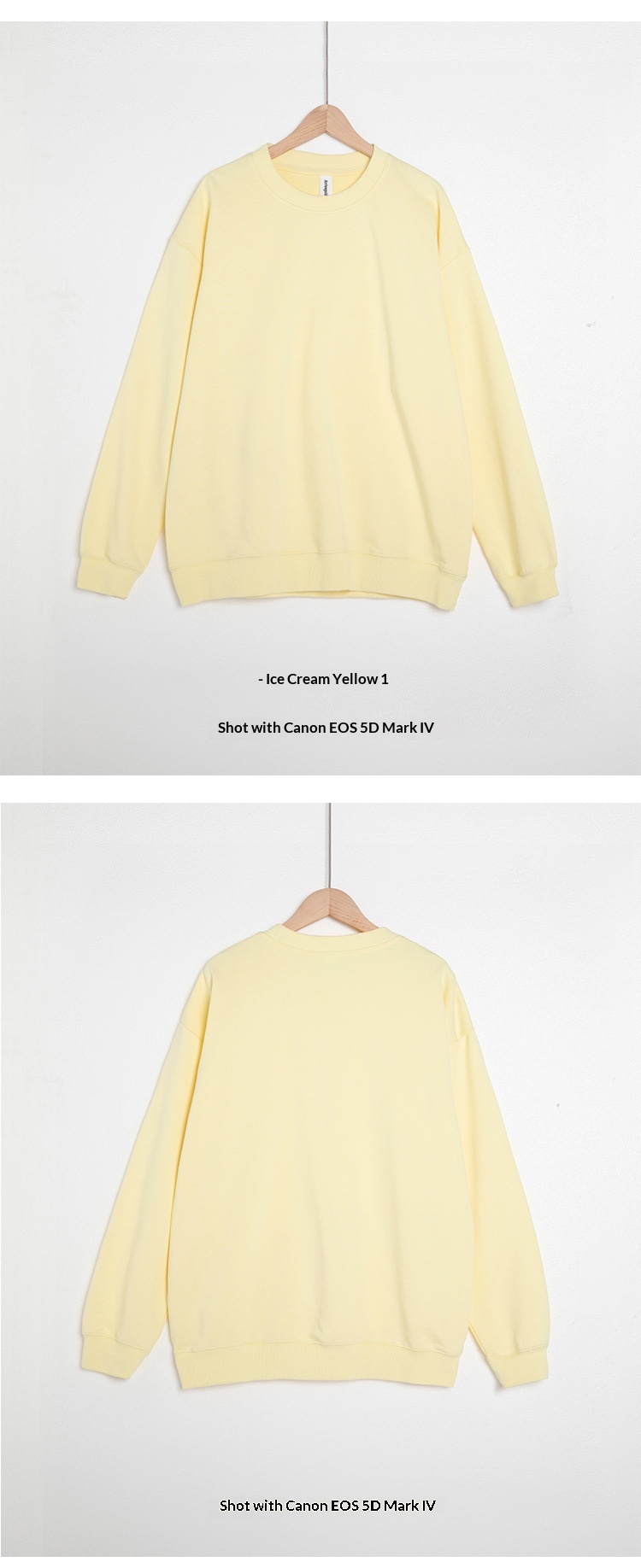 Felpa girocollo in spugna fresca AG330g pura tinta unita autunno inverno coppia versatile stile casual con stampa_voghion.com