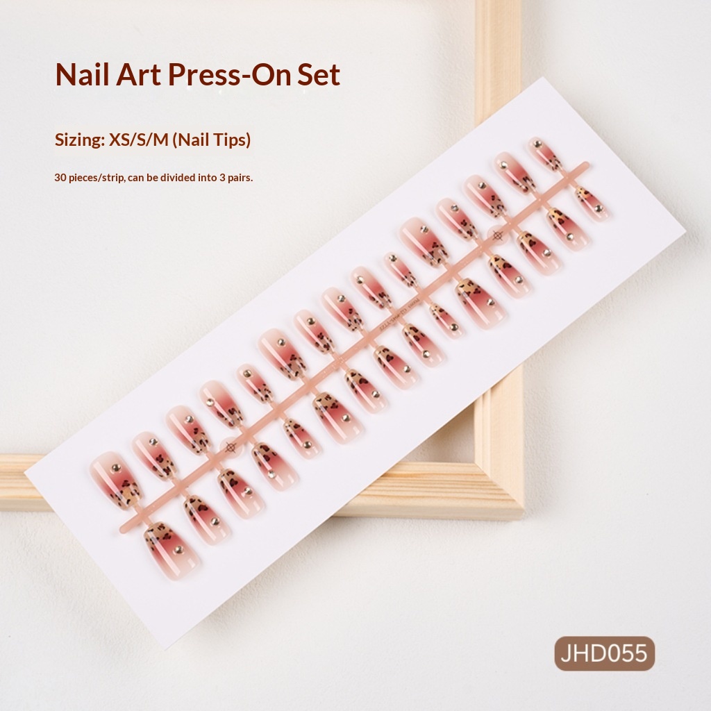 Sapphire Blue French Cat Eye Handmade Wearable Nails High-End Ins Style Pure Desire Art Detachable Pre-Made Nail Strips_voghion.com