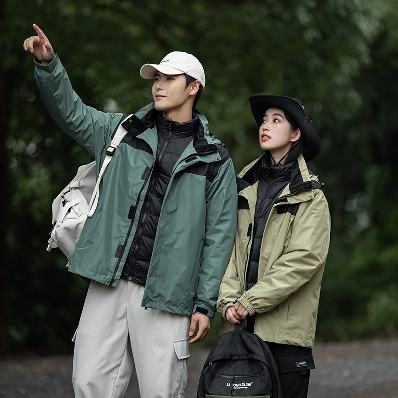 ActiveGo Authentic 3-in-1 Down Jacket Unisex 2025 New Winter Thickened Warm Hooded Coat Trendy_desvips.com