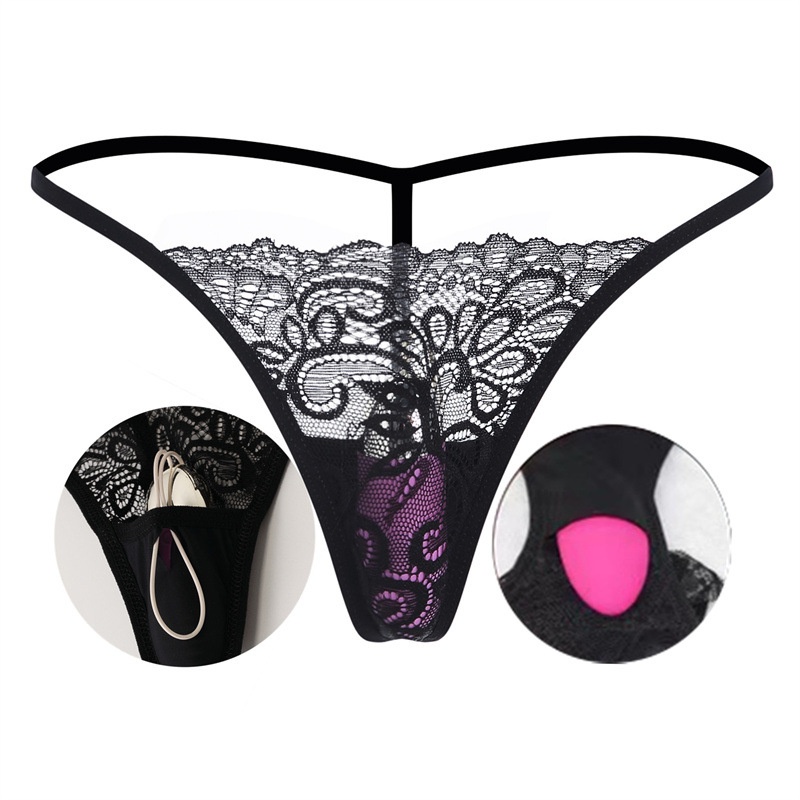 Eros Lab Hot Temptation Sexy Lace Panties For Women Wearable Vibrator Stick Women's Thong_voghion.com