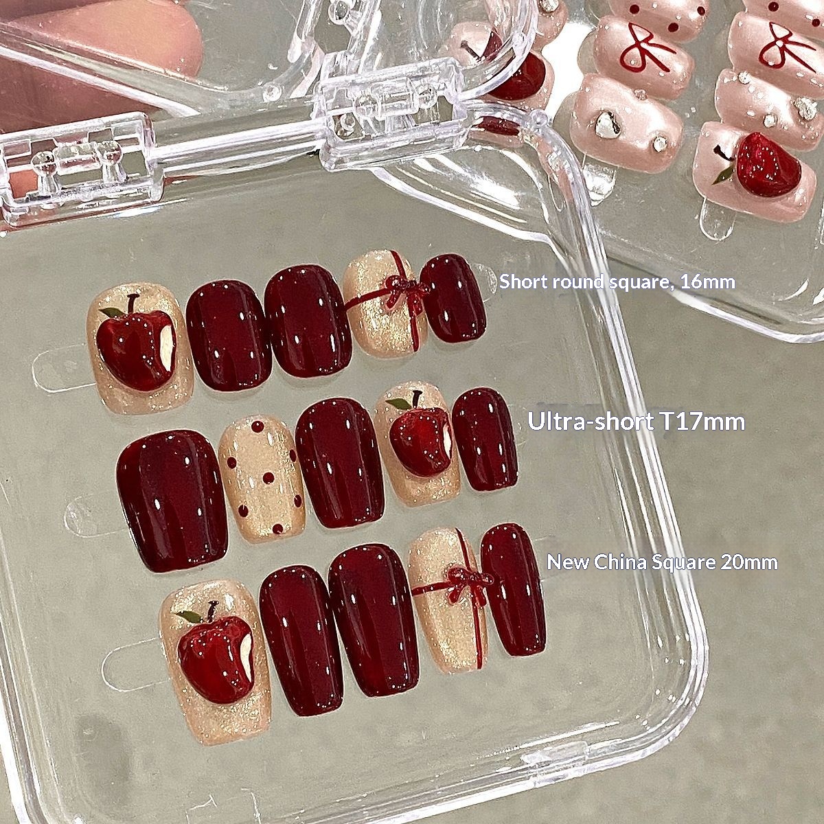 Collection Christmas Eve Art Handmade Wearable Nail Tips_voghion.com