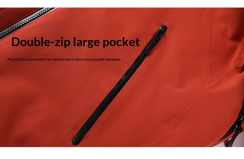 ActiveGo National Standard 3-in-1 Unisex Jacket With Goose Down Liner, Heat-Sealed Laminated, Hooded For Hikin And_desvips.com