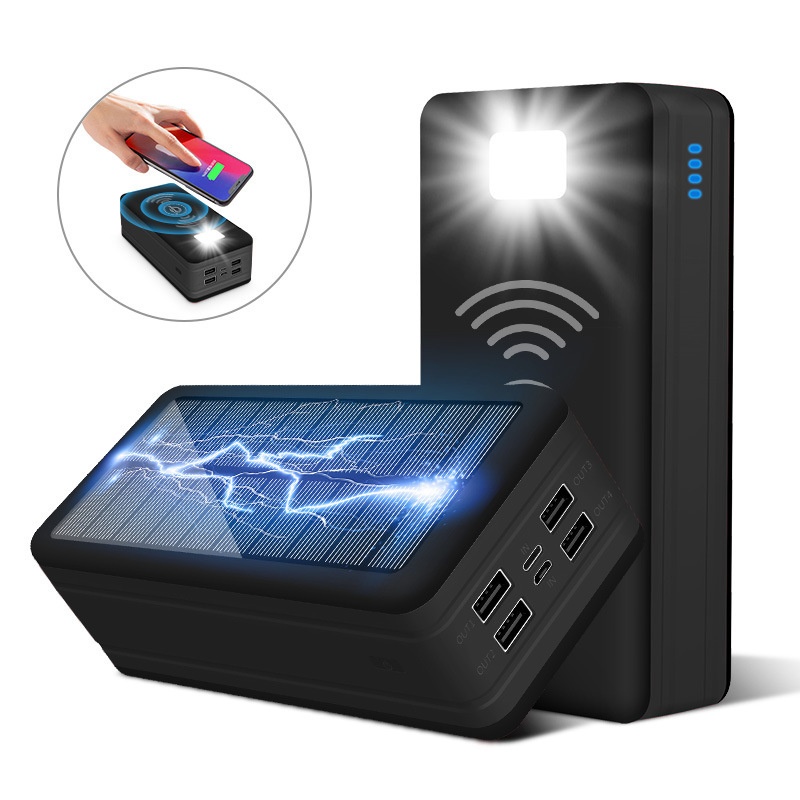 Wholesale Wireless Solar 50000 MAh Large Capacity Outdoor Portable Power Bank_voghion.com