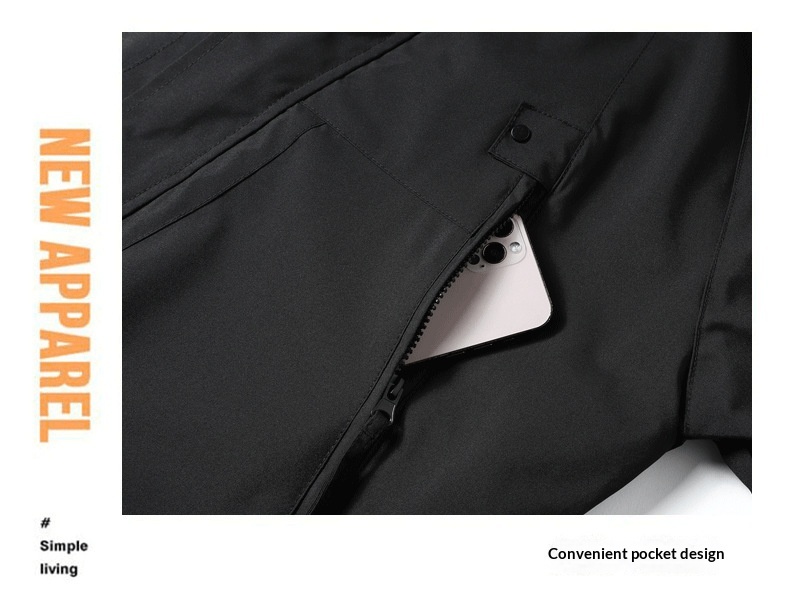 ActiveGo Autumn Winter New Jacket Coat Men Outdoor Hiking Fashion Trendy Men's Cool Casual Workwear Windbreaker_desvips.com