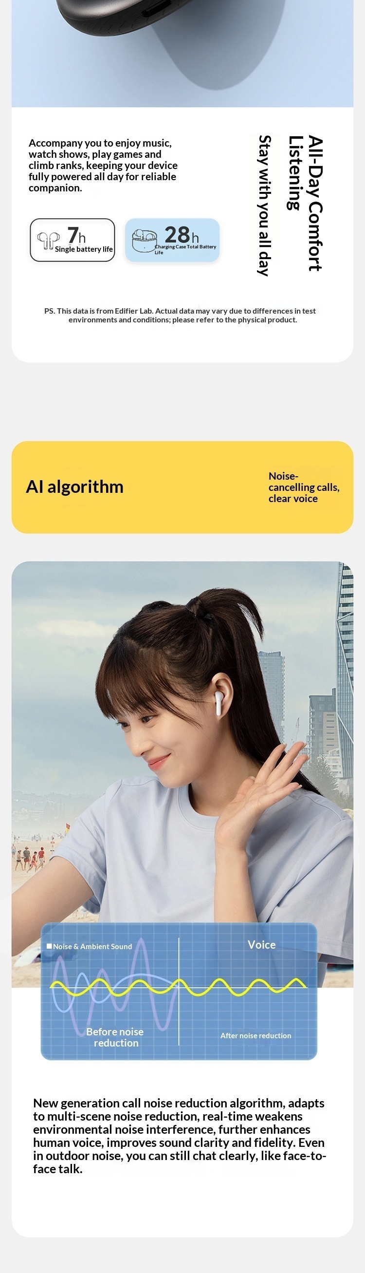 Edifier Soundmax X1 Kabellose Bluetooth-Musik-Sportkopfhörer (Dropshipping)_voghion.com