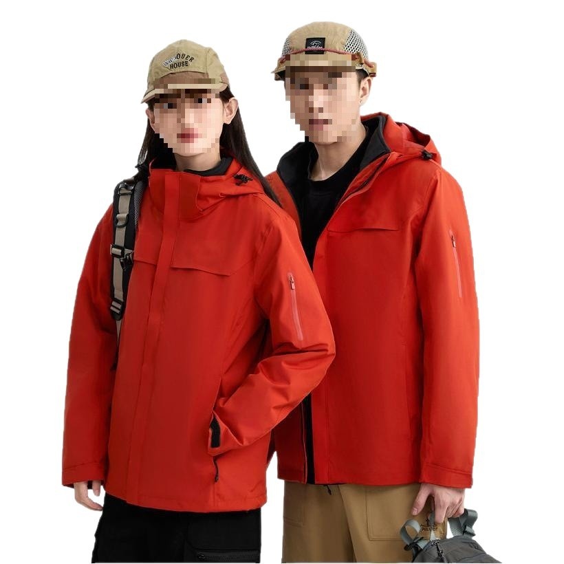 ActiveGo National Standard Laminated Outdoor Jacket For Men Women, Three-in-One 0.05kg Piece Set, Windproof And Waterproof Coat,_desvips.com