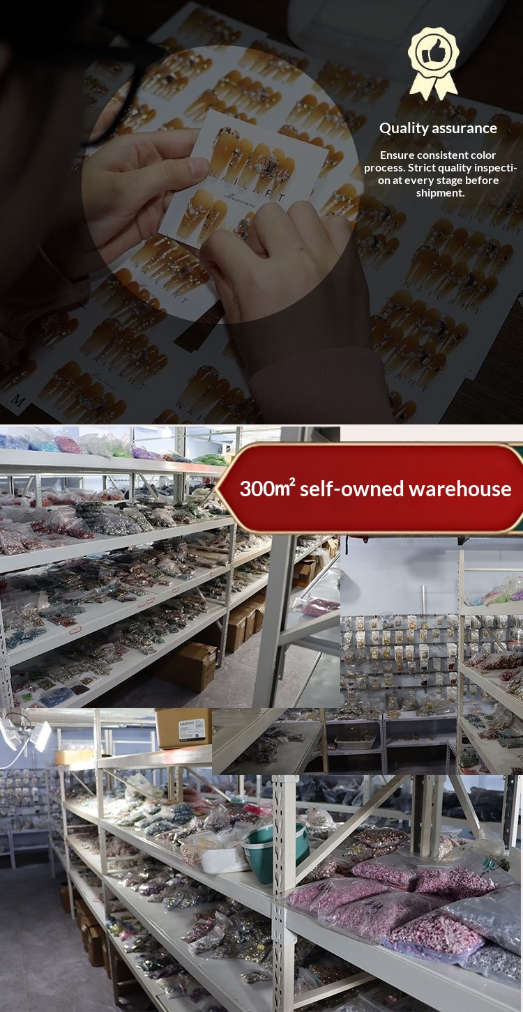 Ongles faits main à porter - Tendances - Pure Desire - Noël - Cœur girly - Doux - Polyvalent - Détachable - Autocollants_voghion.com