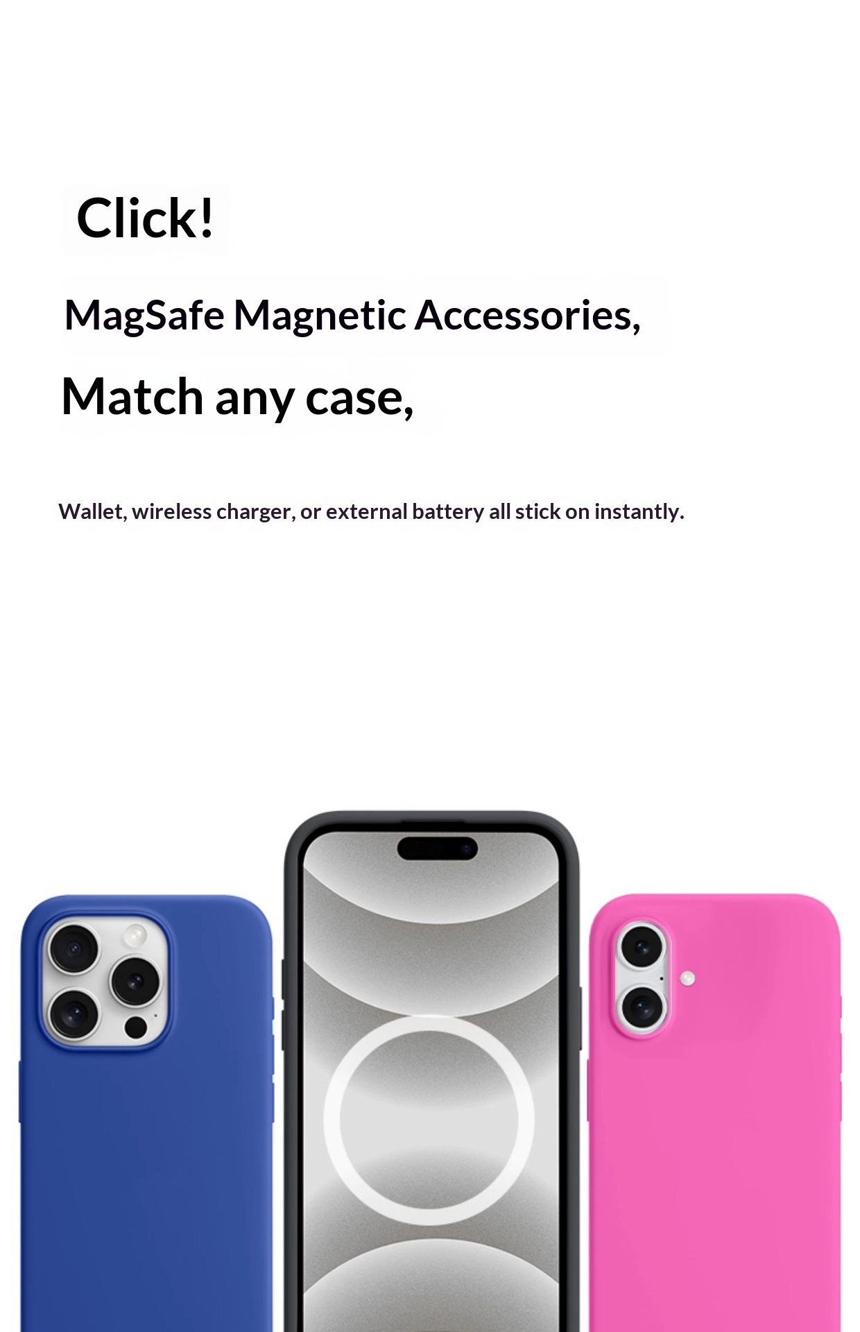 Compatible With Liquid Silicone Phone Case Magnetic 16 Pro Max Animation Camera Button Full Coverage_voghion.com