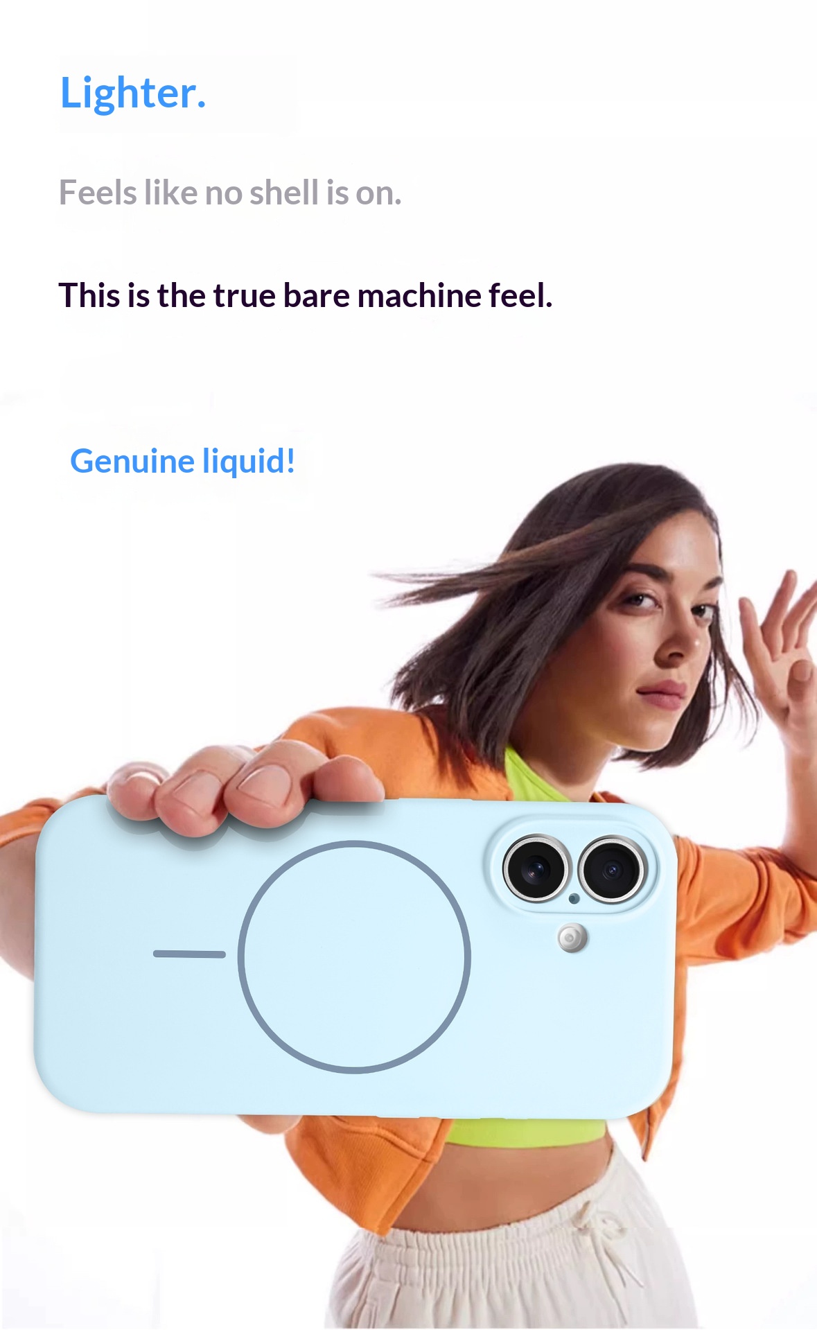 Compatible avec l'iPhone 17 Pro, coque magnétique intégrale avec boutons en silicone intégrés et protection pour l'appareil photo 16 pouces._voghion.com