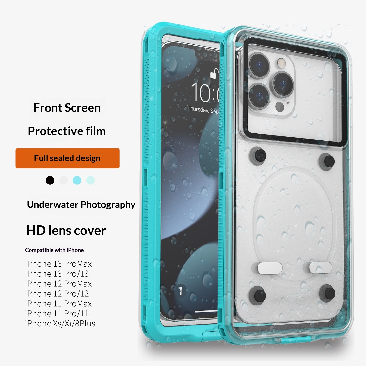 Kompatibel mit Huawei, Xiaomi, OPPO und Vivo: Wasserdichte Handyhülle im koreanischen Stil mit Ständer und vollständiger Abdeckung – ideal zum Tauchen._voghion.com