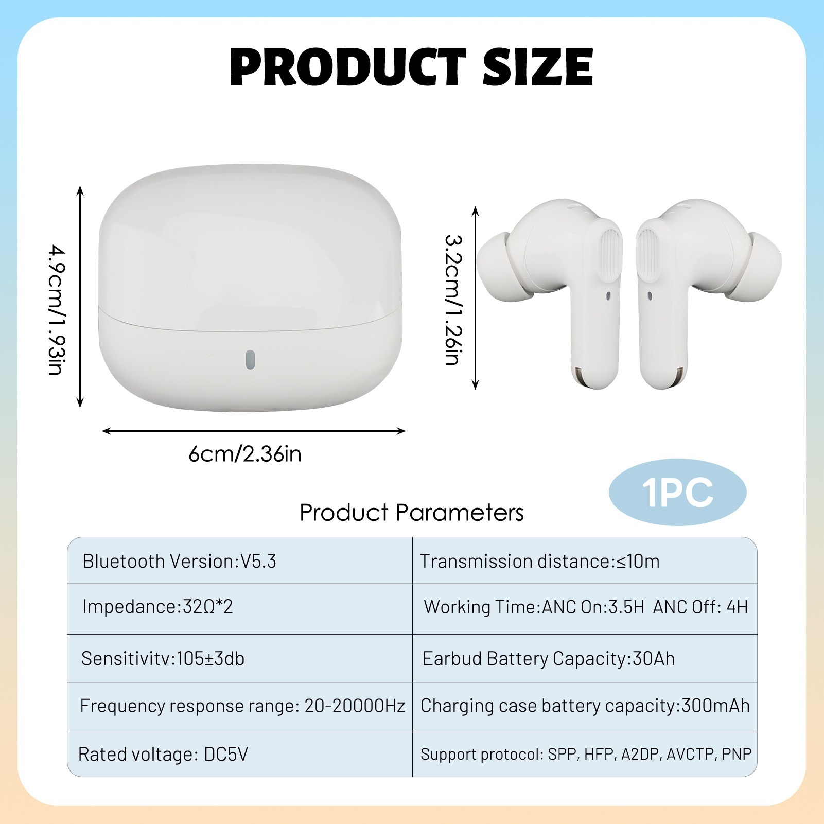 Auricolari intrauricolari wireless TWS Bluetooth 5.3 con cancellazione attiva del rumore ANC+ENC Dual Mark transfrontalieri_voghion.com