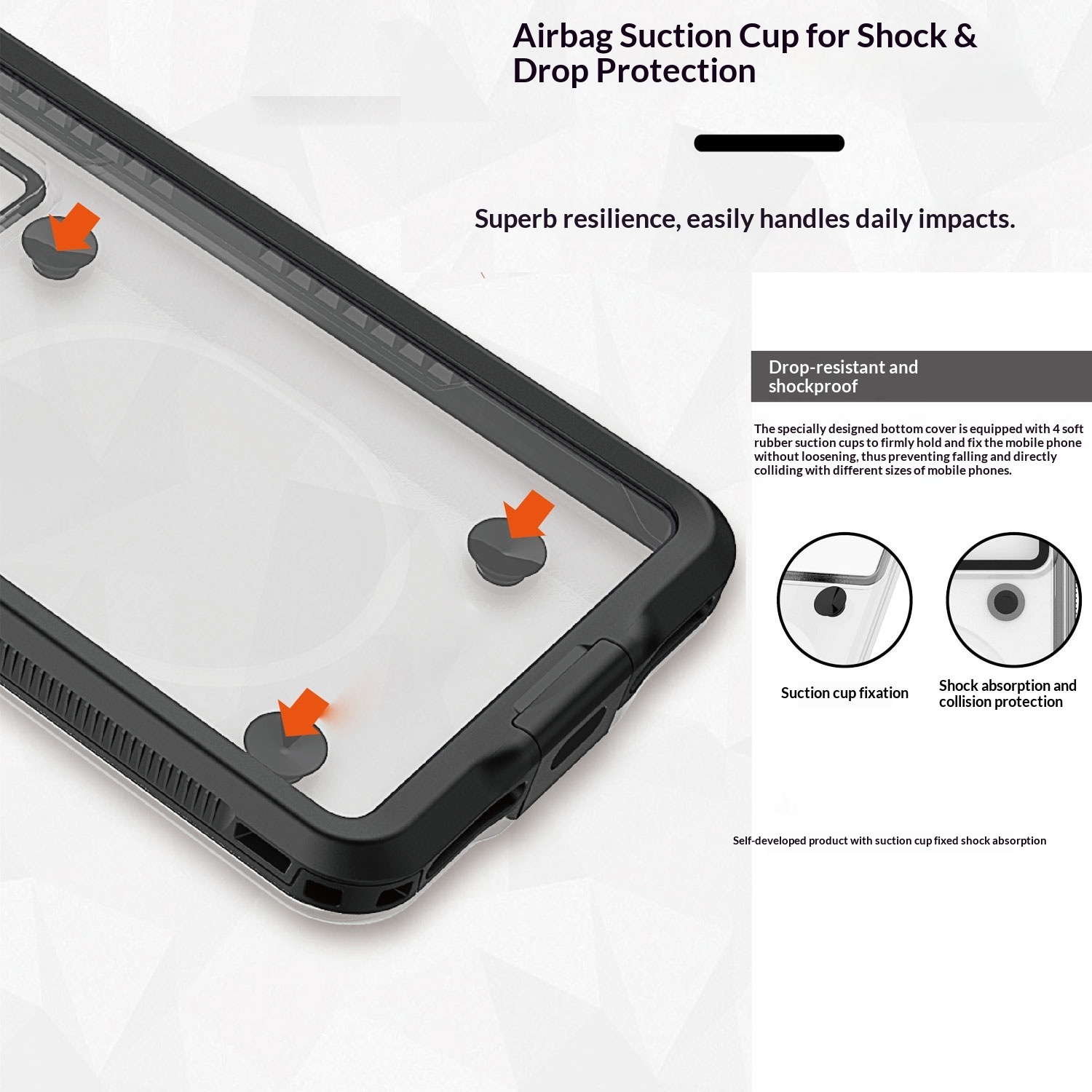 Kompatibel mit Huawei, Xiaomi, OPPO und Vivo: Wasserdichte Handyhülle im koreanischen Stil mit Ständer und vollständiger Abdeckung – ideal zum Tauchen._voghion.com