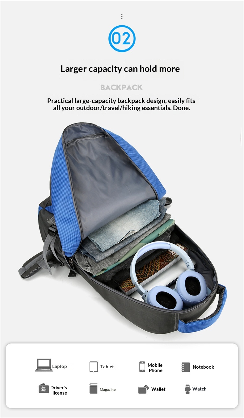 ActiveGo Rucksack mit großem Fassungsvermögen zum Wandern und Klettern, Herrenrucksack (60 l), Damen-Reiserucksack, Outdoor-Kletterrucksack_voghion.com