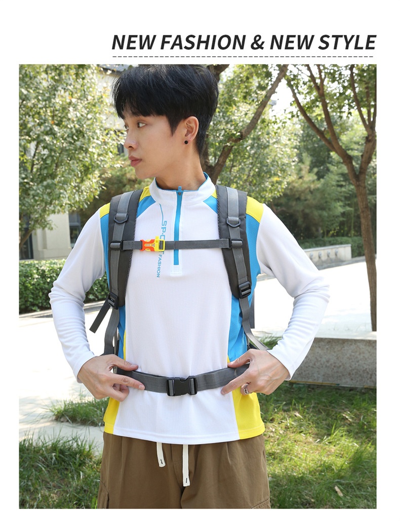 ActiveGo Rucksack mit großem Fassungsvermögen zum Wandern und Klettern, Herrenrucksack (60 l), Damen-Reiserucksack, Outdoor-Kletterrucksack_voghion.com