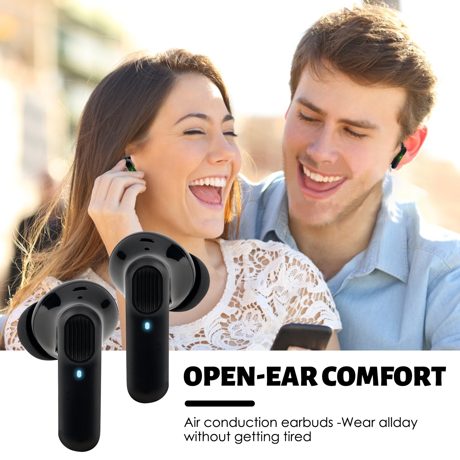 Auricolari intrauricolari wireless TWS Bluetooth 5.3 con cancellazione attiva del rumore ANC+ENC Dual Mark transfrontalieri_voghion.com