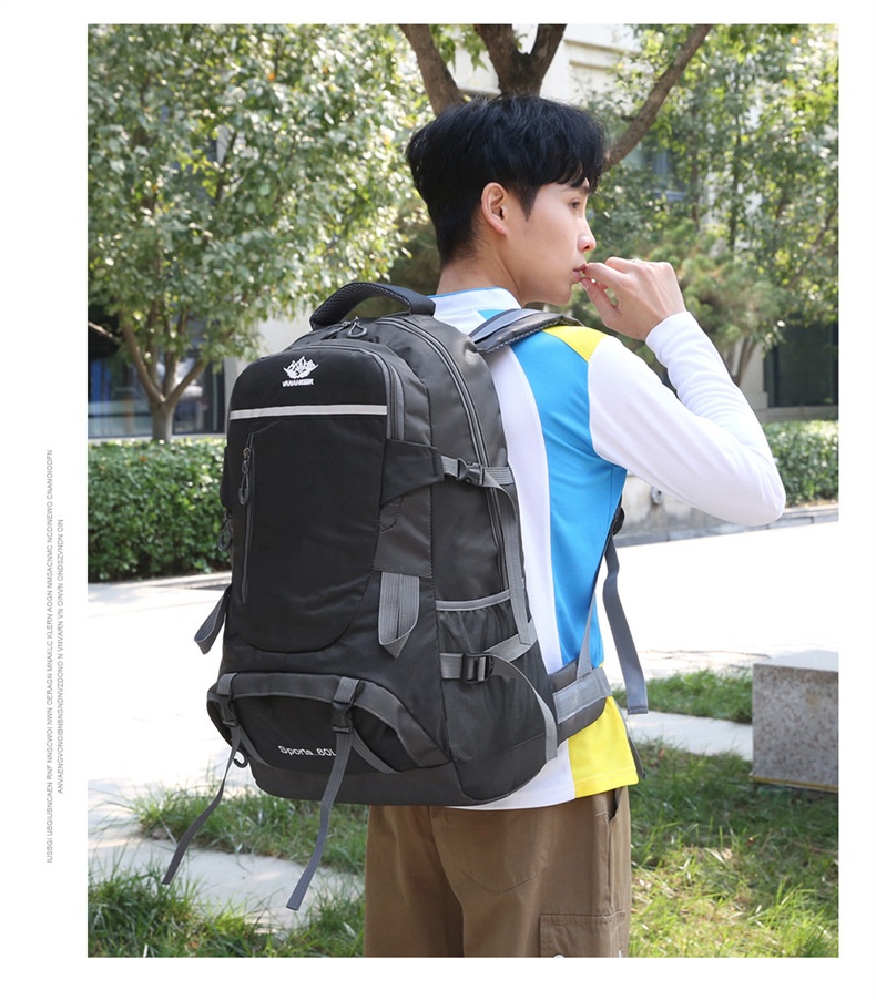 ActiveGo Rucksack mit großem Fassungsvermögen zum Wandern und Klettern, Herrenrucksack (60 l), Damen-Reiserucksack, Outdoor-Kletterrucksack_voghion.com