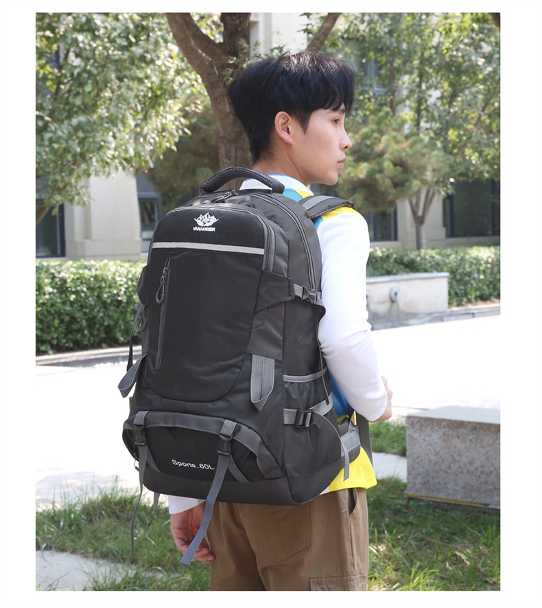 ActiveGo Rucksack mit großem Fassungsvermögen zum Wandern und Klettern, Herrenrucksack (60 l), Damen-Reiserucksack, Outdoor-Kletterrucksack_voghion.com