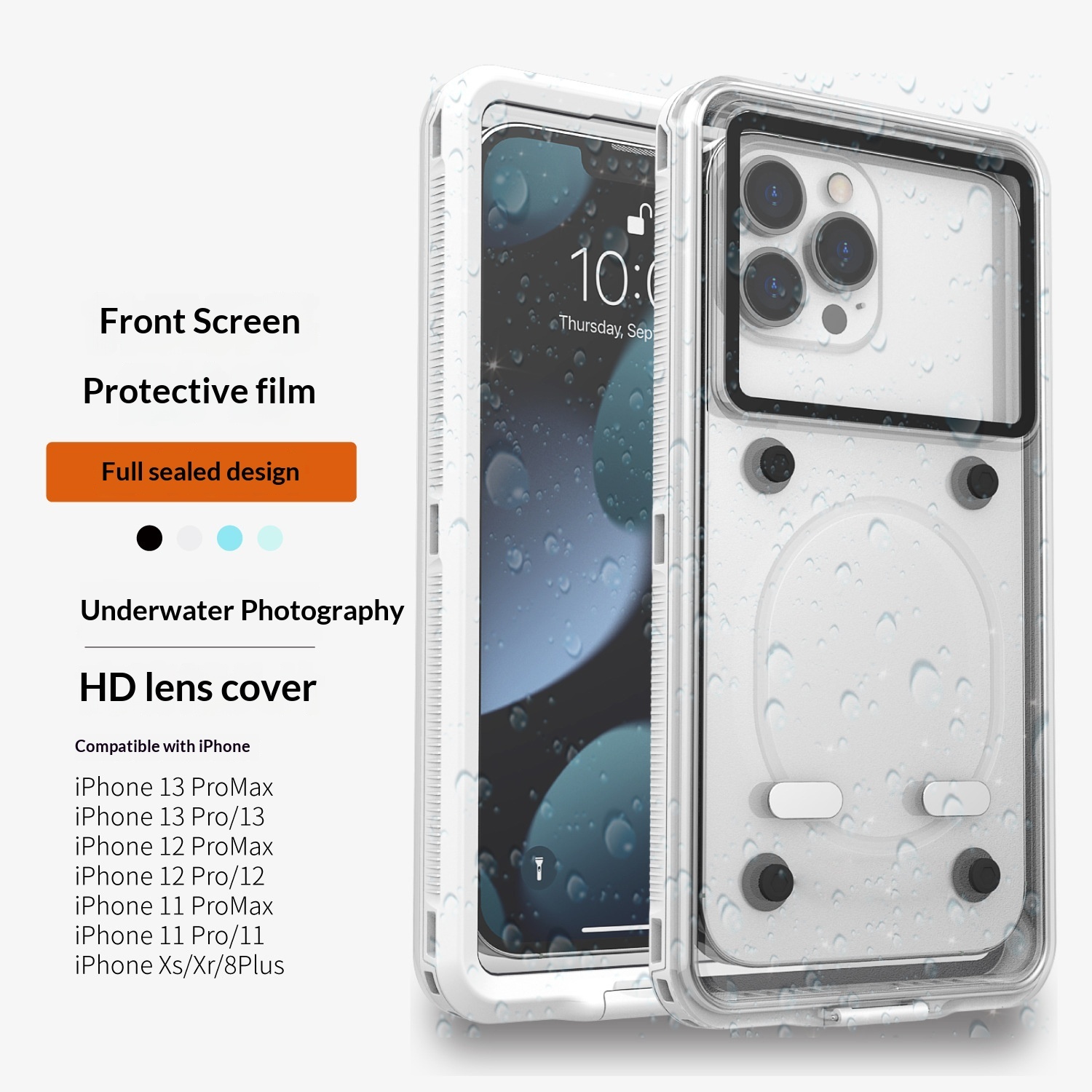 Kompatibel mit Huawei, Xiaomi, OPPO und Vivo: Wasserdichte Handyhülle im koreanischen Stil mit Ständer und vollständiger Abdeckung – ideal zum Tauchen._voghion.com