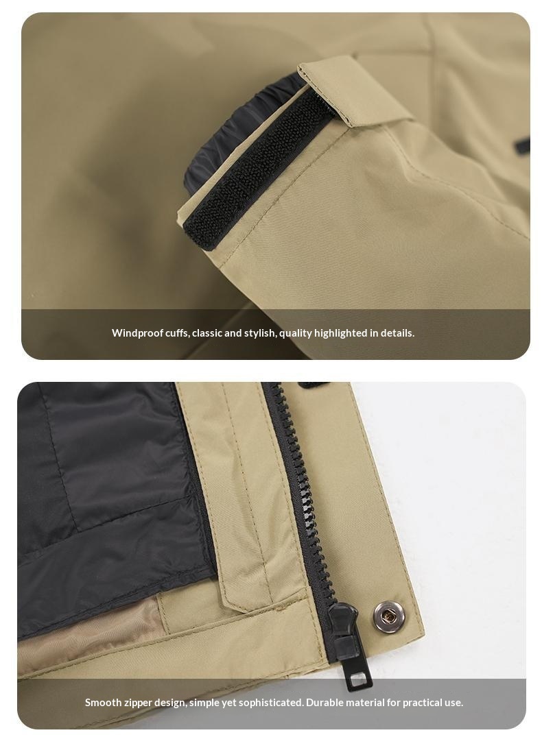 Jaqueta ActiveGo Winter Unissex à Prova de Vento 90 com Camada Interna Removível de Penas de Ganso Branco, Isolamento Térmico e Proteção Contra o Frio_voghion.com