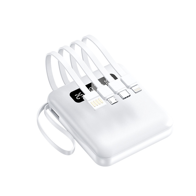 Custom Bank 20000mAh Mini Fast Charging With Cable Large Capacity Airplane Portable Mobile Power Supply_voghion.com