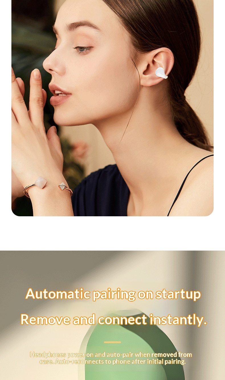 Bone Conduction Bluetooth Earphones Ultra-Long Battery Life M9 In-Ear True Wireless Noise Cancelling Comfortable For_voghion.com