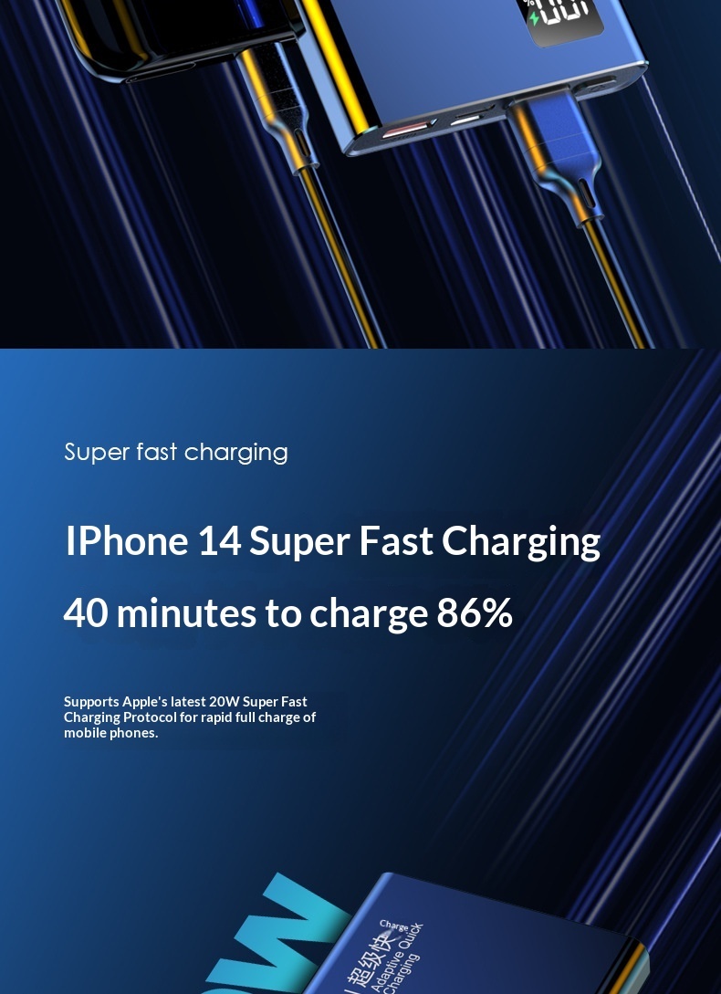 3C Certified Wholesale 66W Fast Charging Large Capacity 50000mAh 20000mAh Power Bank 10000 Custom_voghion.com