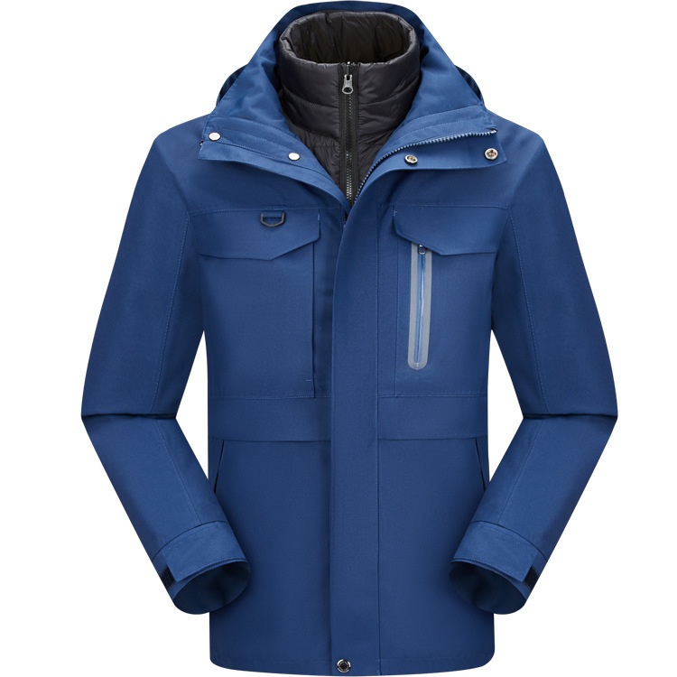 ActiveGo 90% White Duck Down Inner Liner 3-in-1 Jacket Unisex Warm Two-Piece Set Casual Outdoor Sports_desvips.com