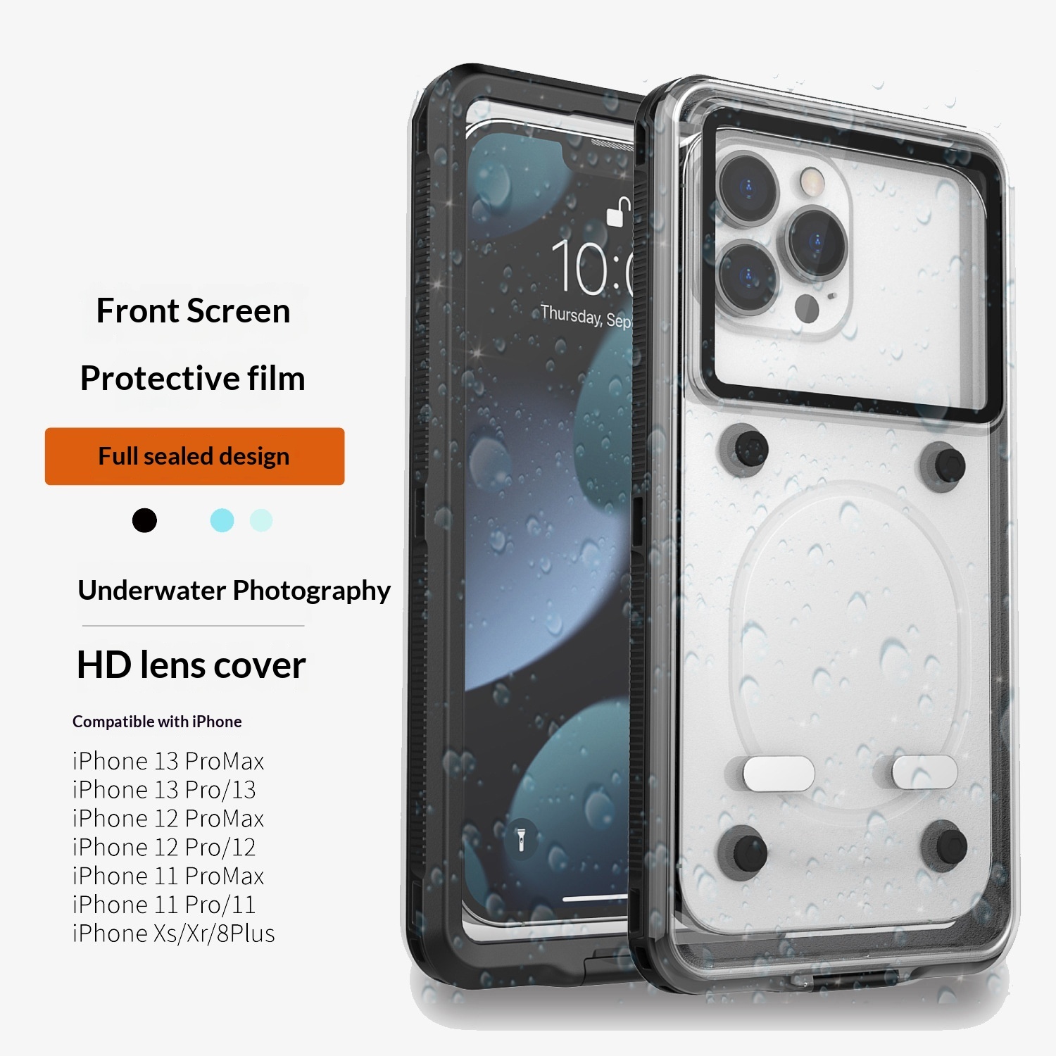 Kompatibel mit Huawei, Xiaomi, OPPO und Vivo: Wasserdichte Handyhülle im koreanischen Stil mit Ständer und vollständiger Abdeckung – ideal zum Tauchen._voghion.com