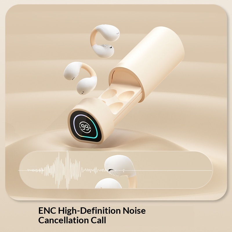 Bone Conduction Bluetooth Earphones Ultra-Long Battery Life M9 In-Ear True Wireless Noise Cancelling Comfortable For_voghion.com