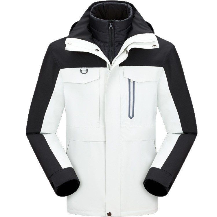 ActiveGo 90% White Duck Down Inner Liner 3-in-1 Jacket Unisex Warm Two-Piece Set Casual Outdoor Sports_desvips.com