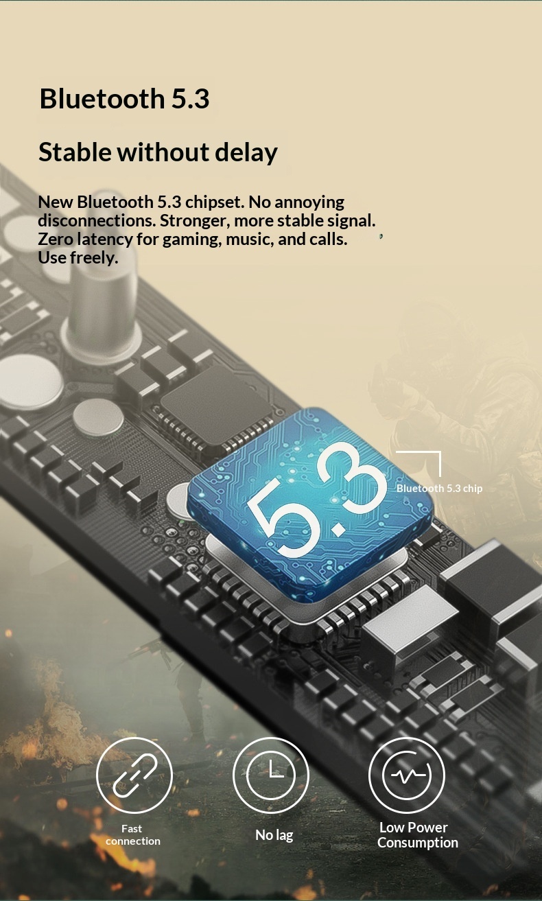 Auricolari intrauricolari wireless TWS Bluetooth 5.3 con cancellazione attiva del rumore ANC+ENC Dual Mark transfrontalieri_voghion.com