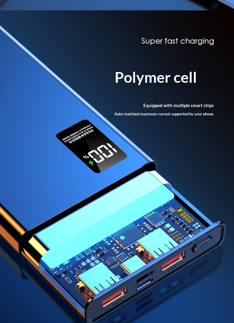 3C Certified Wholesale 66W Fast Charging Large Capacity 50000mAh 20000mAh Power Bank 10000 Custom_voghion.com