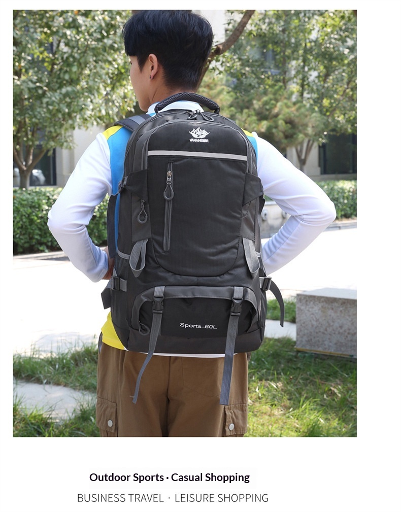 ActiveGo Rucksack mit großem Fassungsvermögen zum Wandern und Klettern, Herrenrucksack (60 l), Damen-Reiserucksack, Outdoor-Kletterrucksack_voghion.com