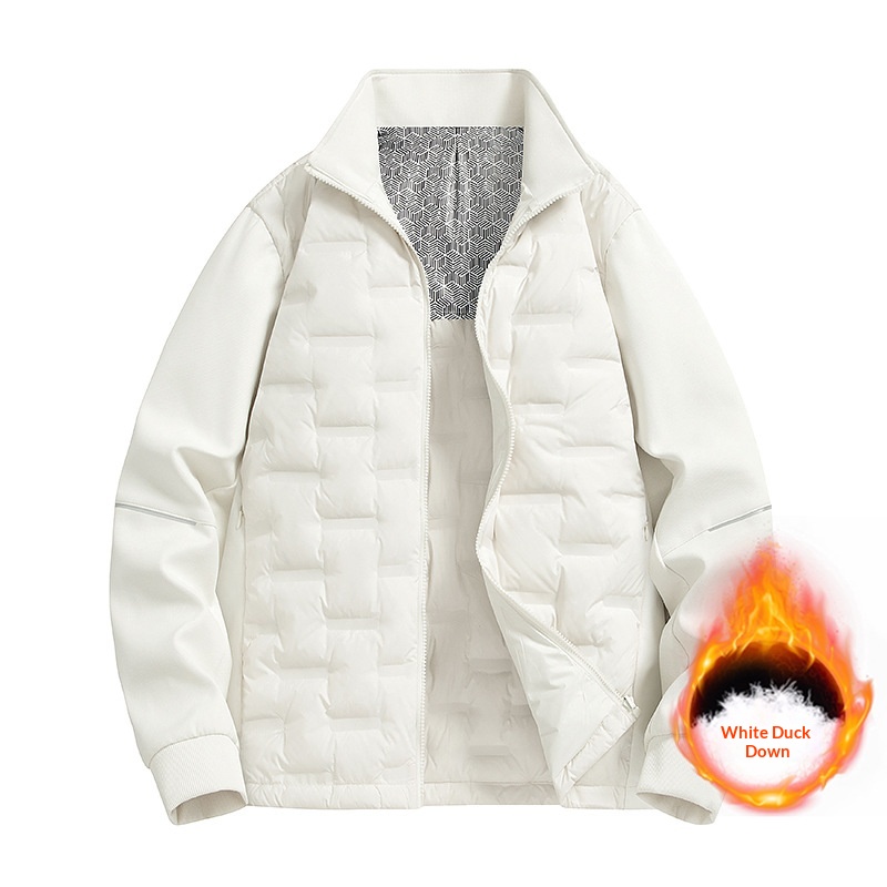 ActiveGo Outdoor Down Softshell Jacket Autumn Winter Classic Mountain Style Functional Hiking Cycling Windproof Waterproof Unisex_desvips.com