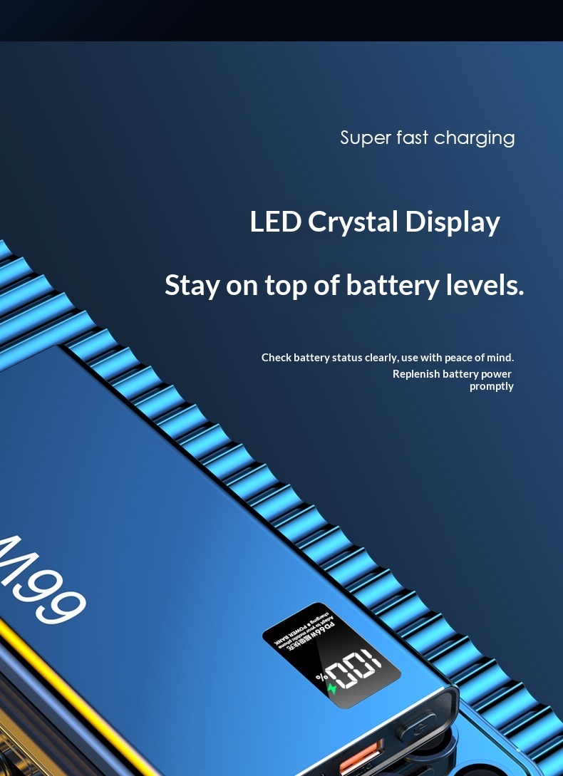 3C Certified Wholesale 66W Fast Charging Large Capacity 50000mAh 20000mAh Power Bank 10000 Custom_voghion.com