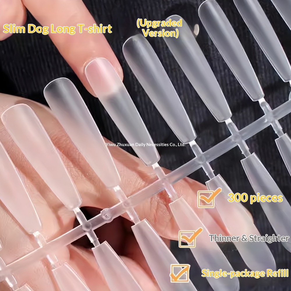 Street Encounter Fine Dog Long Ladder Split Code Tips Stickers Nail Salon Processing Wearable Nails Wholesale_voghion.com