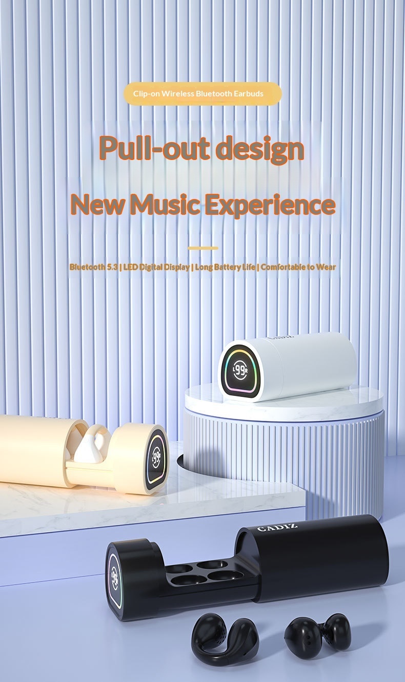 Bone Conduction Bluetooth Earphones Ultra-Long Battery Life M9 In-Ear True Wireless Noise Cancelling Comfortable For_voghion.com