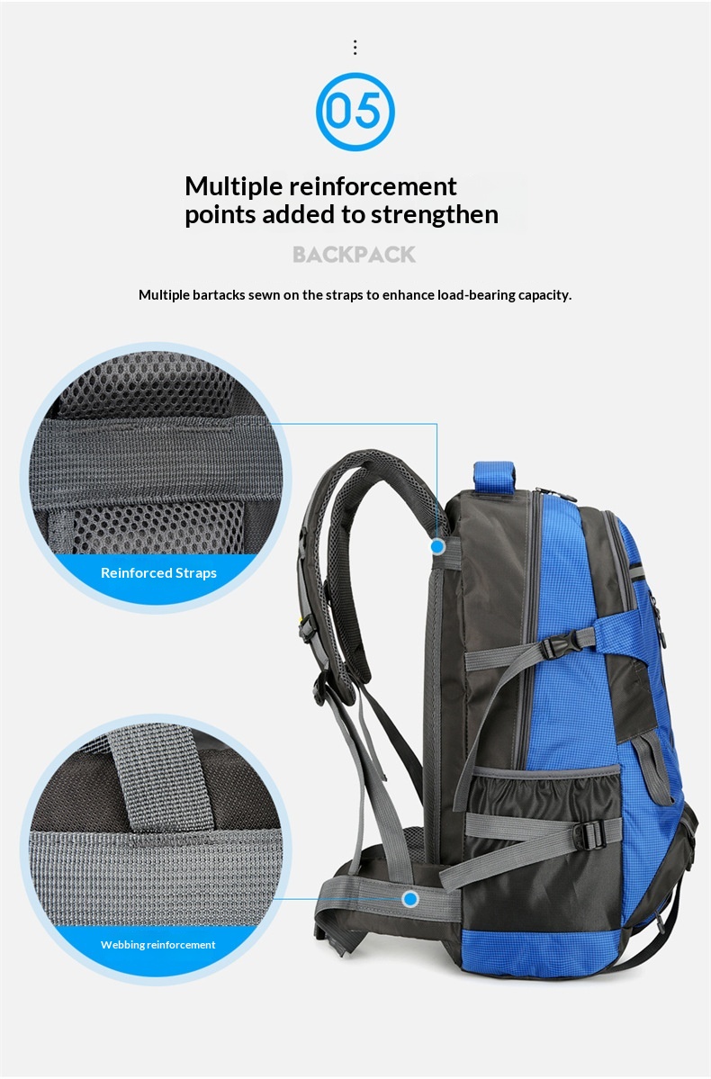 ActiveGo Rucksack mit großem Fassungsvermögen zum Wandern und Klettern, Herrenrucksack (60 l), Damen-Reiserucksack, Outdoor-Kletterrucksack_voghion.com